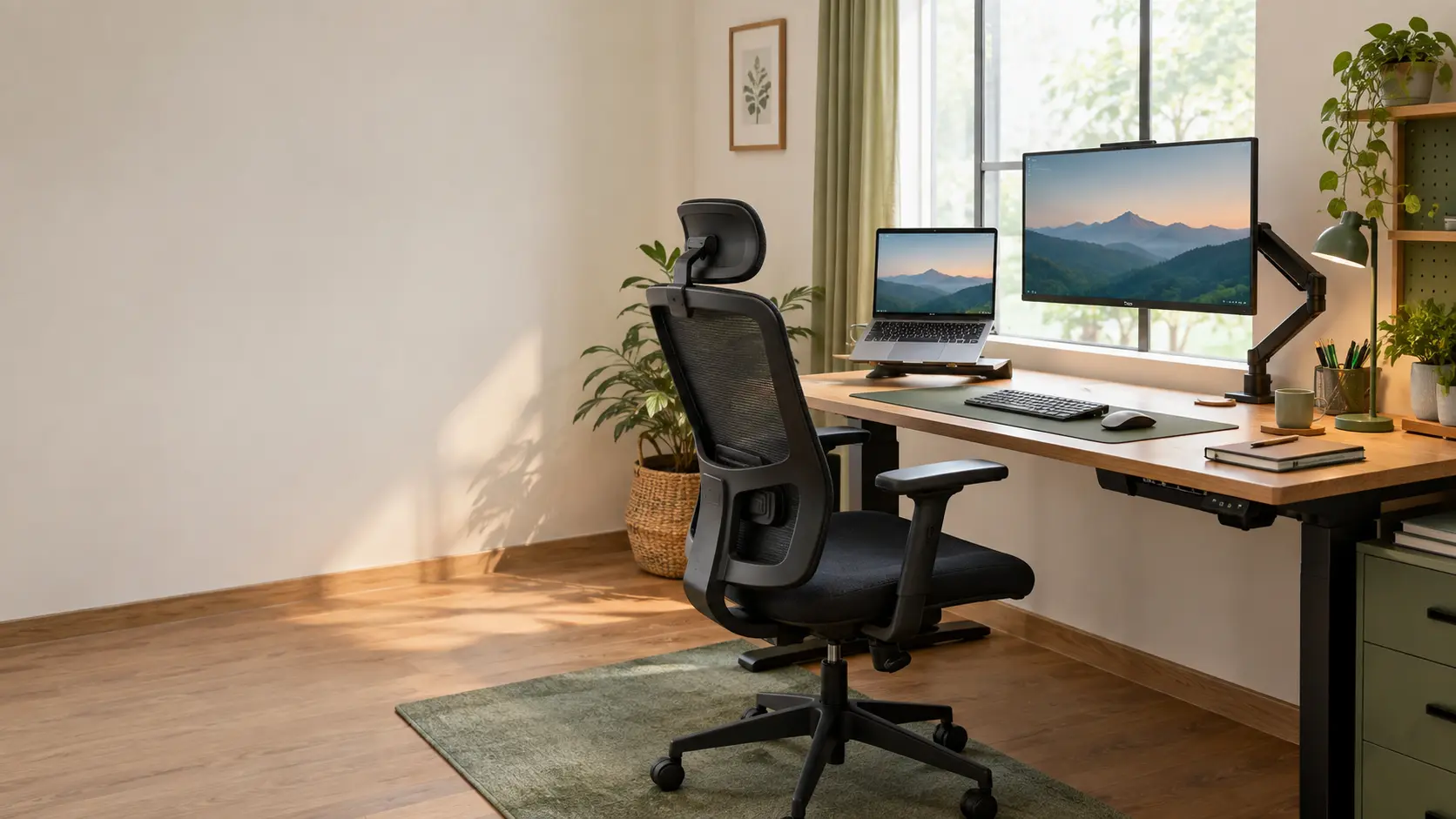 Affordable ergonomic desk gear for a beginner home office
